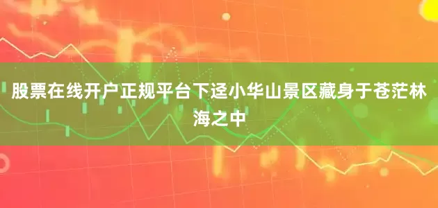 股票在线开户正规平台下迳小华山景区藏身于苍茫林海之中
