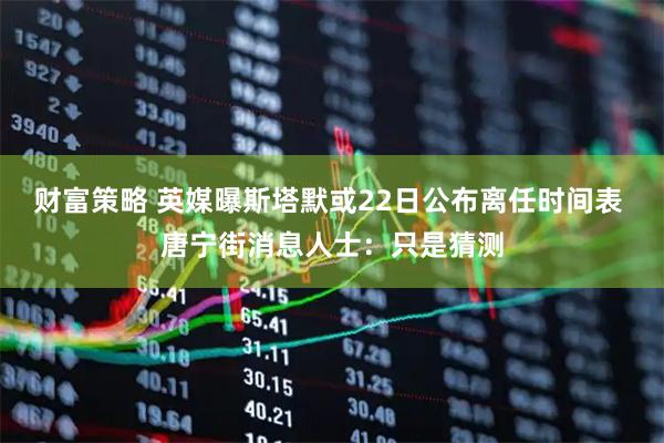 财富策略 英媒曝斯塔默或22日公布离任时间表 唐宁街消息人士：只是猜测