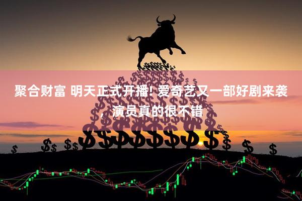 聚合财富 明天正式开播! 爱奇艺又一部好剧来袭，演员真的很不错